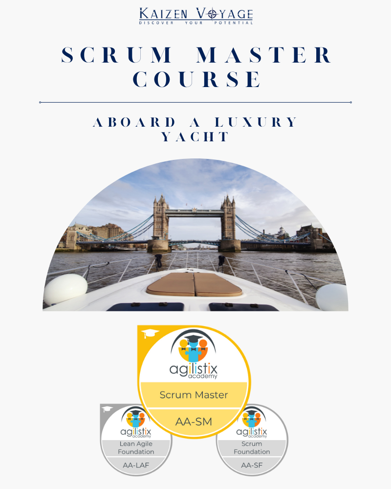 Scrum Master Course - Afloat on the Thames - 6th July 2022 - 08:30 BST
